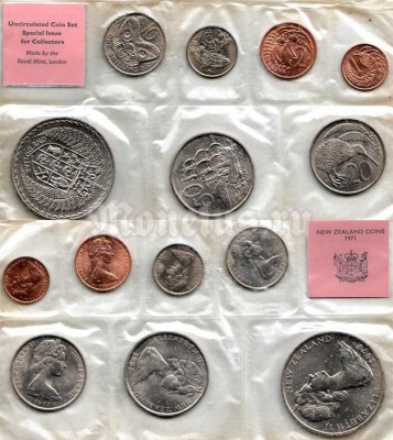 Новая Зеландия набор из 6-ти монет 1971 год