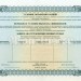 Сертификат акций МММ на 10 000 рублей 1994 год, серия АБ, гашение, фиолетовая печать