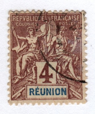 Реюньон 1892 г. Аллегория Mi:RE 34