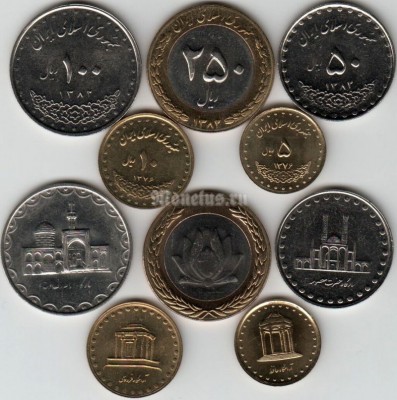 Иран набор из 5-ти монет