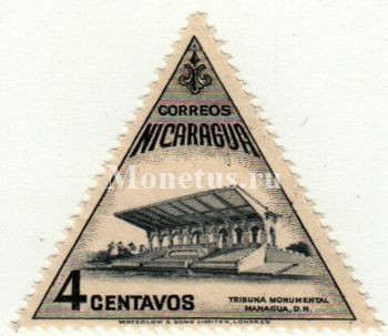 марка Никарагуа 4 сентаво 1947 год Трибуна