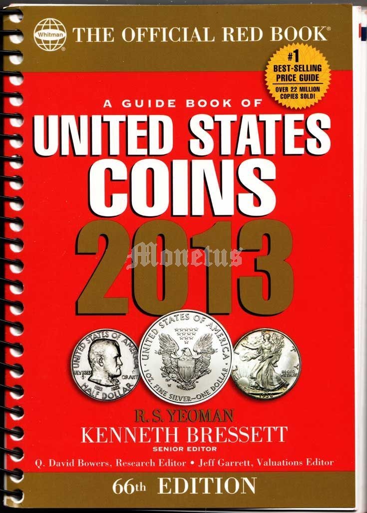 Official guide book. Книга про США. A Guide book of United States Coins 1993. Red book.
