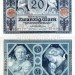 банкнота Германия 20 марок 1915 год