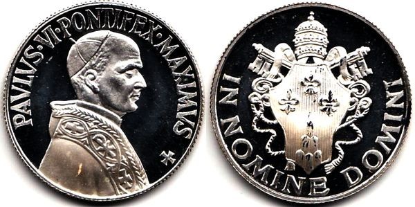 Италия монетовидный жетон - Павел VI