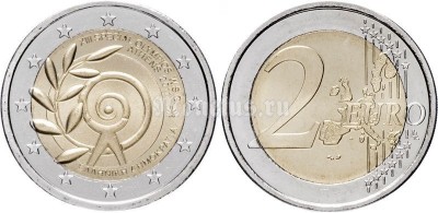 монета Греция 2 евро 2011 год - XIII Всемирные специальные олимпийские игры 2011 год Афины, Греция