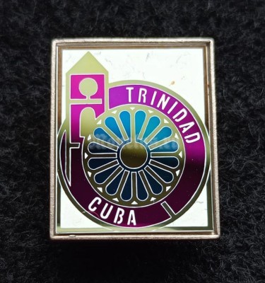 Значок Куба Trinidad Cuba Тринидад, ситалл зеркальный стекло