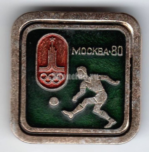 Значок ( Спорт ) "Футбол, Олимпиада-80 Москва"