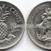 монета Багамы 5 центов 2000 год
