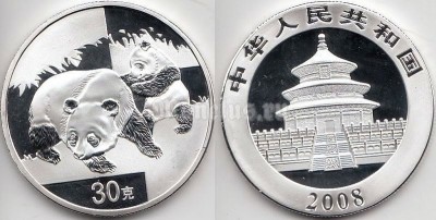 Монетовидный жетон Китай 2008 год панда PROOF