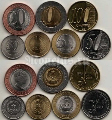 Ангола набор из 7-х монет