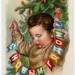 1959 год, Е. Гундобин С Новым годом, гирлянда Мальчик с флажками, чистая