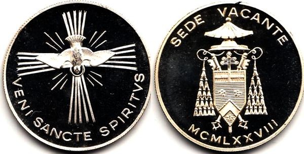 Италия монетовидный жетон - Veni Sancte Spiritus