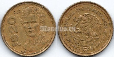 монета Мексика 20 песо 1985 год - Гуадалупе Виктория