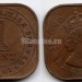 монета Малайя и Британское Борнео 1 цент 1961 год Елизавета II