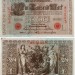 банкнота Германия 1000 марок 1910 год, красная печать
