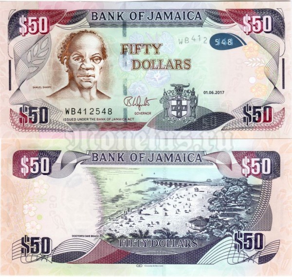 бона Ямайка 50 долларов 2017 год