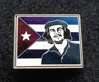 Значок Куба Cuba Эрнесто Че Гевара, флаг, ситалл зеркальный стекло