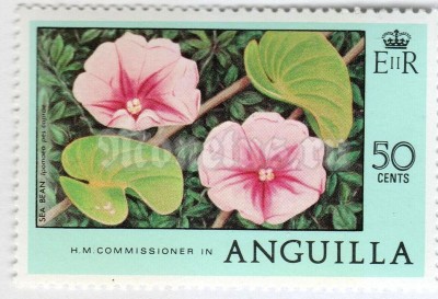марка Ангилья 50 центов "Sea bean (flowers)" 1978 год