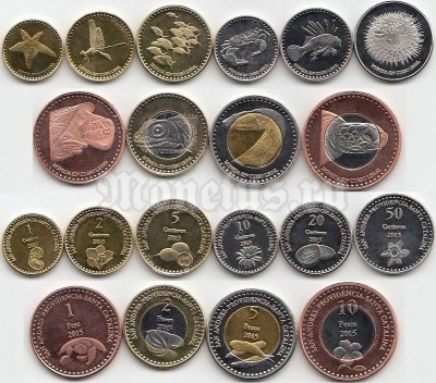 Сан-Андрес-и-Провиденсия набор из 10-ти монет 2015 год - Фауна