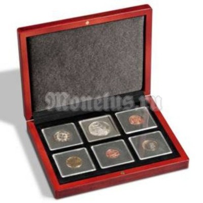 Коробка для 6 монет в капсулах Quadrum