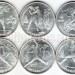 Олимпиада в Барселоне набор из 6-ти монет 1991 год КОПИИ
