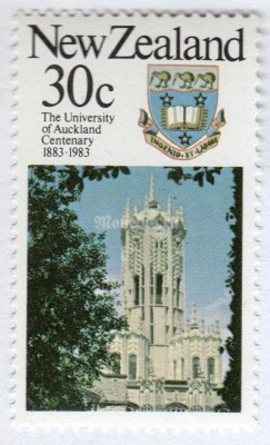 марка Новая Зеландия 30 центов "Old Arts Building" 1983 год