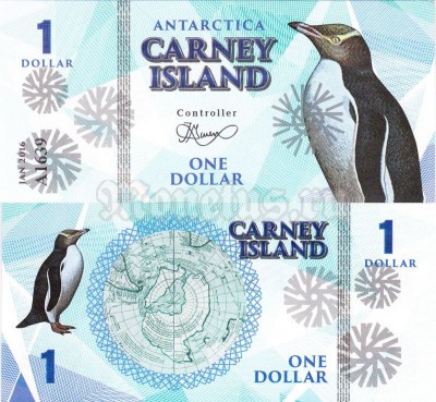 Бона Остров Карней 1 доллар 2016 год