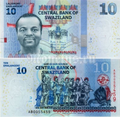 бона Свазиленд 10 лилангели 2014 год