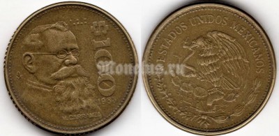 монета Мексика 100 песо 1985 год