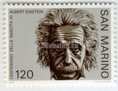 марка Сан-Марино 120 лир "Einstein, Albert" 1979 год