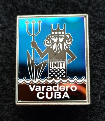 Значок Куба Varadero Cuba Варадеро Нептун, ситалл зеркальный стекло