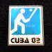 Значок Куба Cuba 1982 виды спорта Бейсбол, ситалл зеркальный стекло