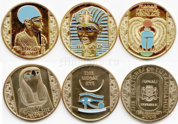 Сомали набор из 5-ти монет 2008 год Египет
