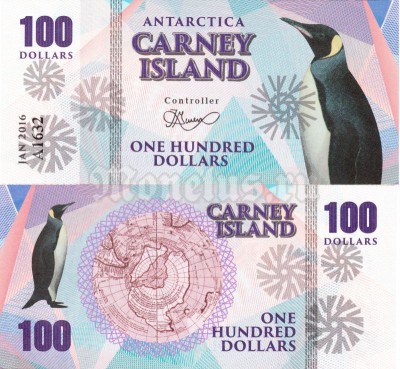 Бона Остров Карней 100 долларов 2016 год
