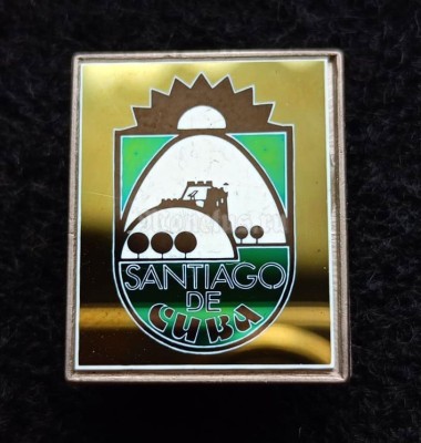 Значок Santiago de Cuba Сантьяго, Куба ситалл зеркальный стекло