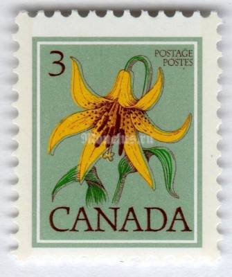 марка Канада 3 цента "Canada Lily, Lilium canadense" 1977 год