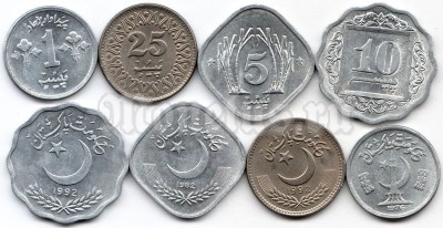 Пакистан набор из 4 монет