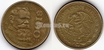монета Мексика 100 песо 1985 год - Венустино Карранса
