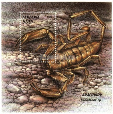 Блок Танзания " Скорпион" 1994 год