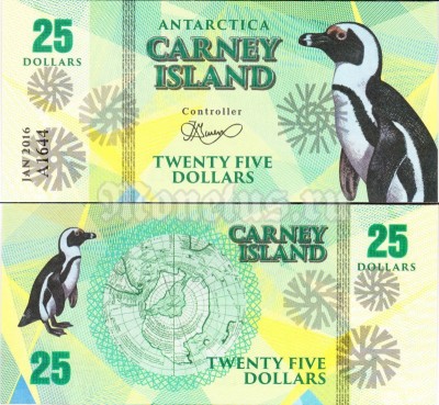 Бона Остров Карней 25 долларов 2016 год