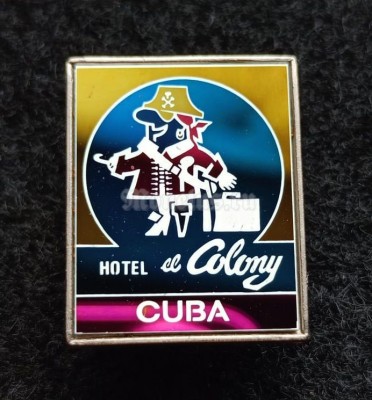 Значок Куба Cuba Hotel el Colony, отель турист, ситалл зеркальный стекло
