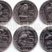 Бурунди набор из 6-ти монет 2014 год Птицы