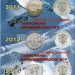 Альбом для 7-ми монет Сочи 25 рублей и банкноты 100 рублей 2014 года