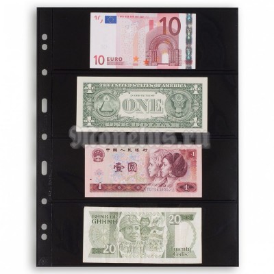 Листы для банкнот Grande 4S (чёрный фон)
