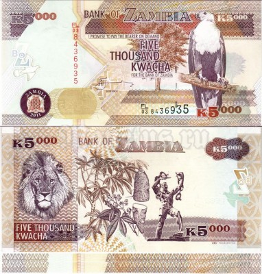 бона Замбия 5000 квача 2011 год