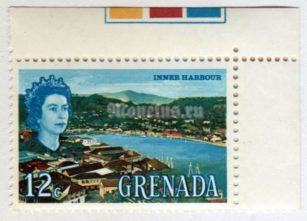 марка Гренада 12 центов "Inner Harbour" 1966 год