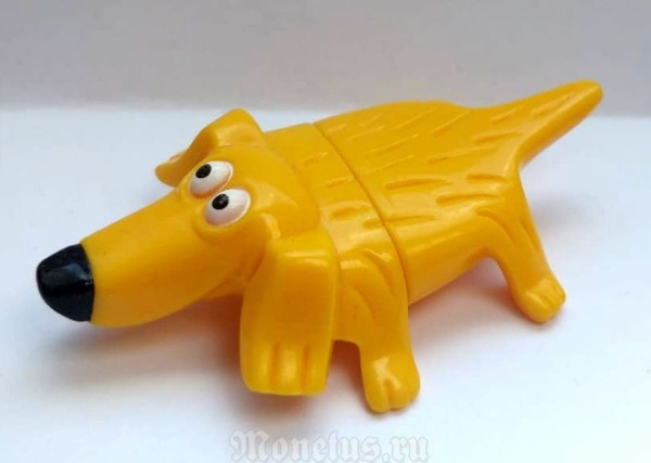 Киндер-Сюрприз, Kinder Joy, Канцелярские звери серии Buro Tiere 2010 год DE-250 желтая Собака