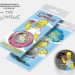 монета 25 рублей - The Simpson's, Гомер Симпсон, цветная, неофициальный выпуск в открытке