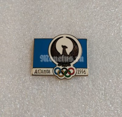 Значок ( Спорт ) Олимпиада. Атланта Atlanta 1996 Олимпийский комитет Узбекистана