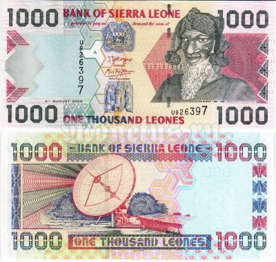банкнота Сьерра-Леоне 1000 леоне 2006 год